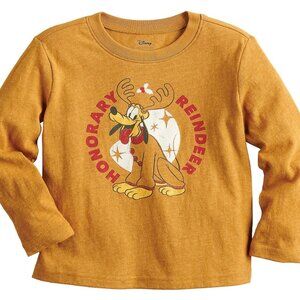 Disney's Pluto Toddler Boy "Honorary Reindeer" Graphic Tee  Size 18 mos NWT